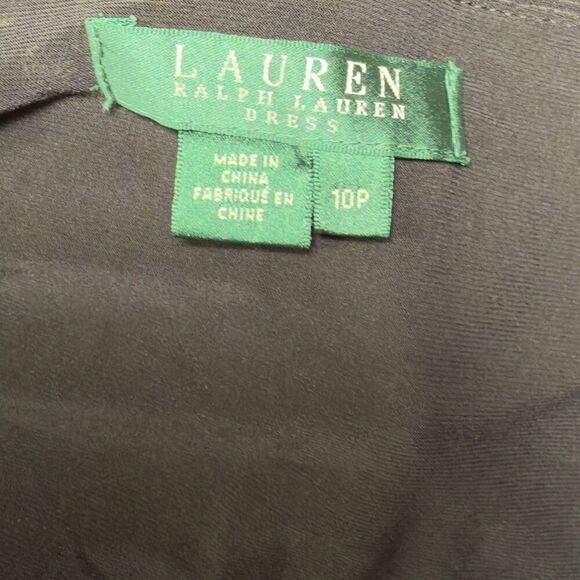 Lauren Ralph Lauren Black Sleeveless Dress Sz: 10P - Picture 5 of 5